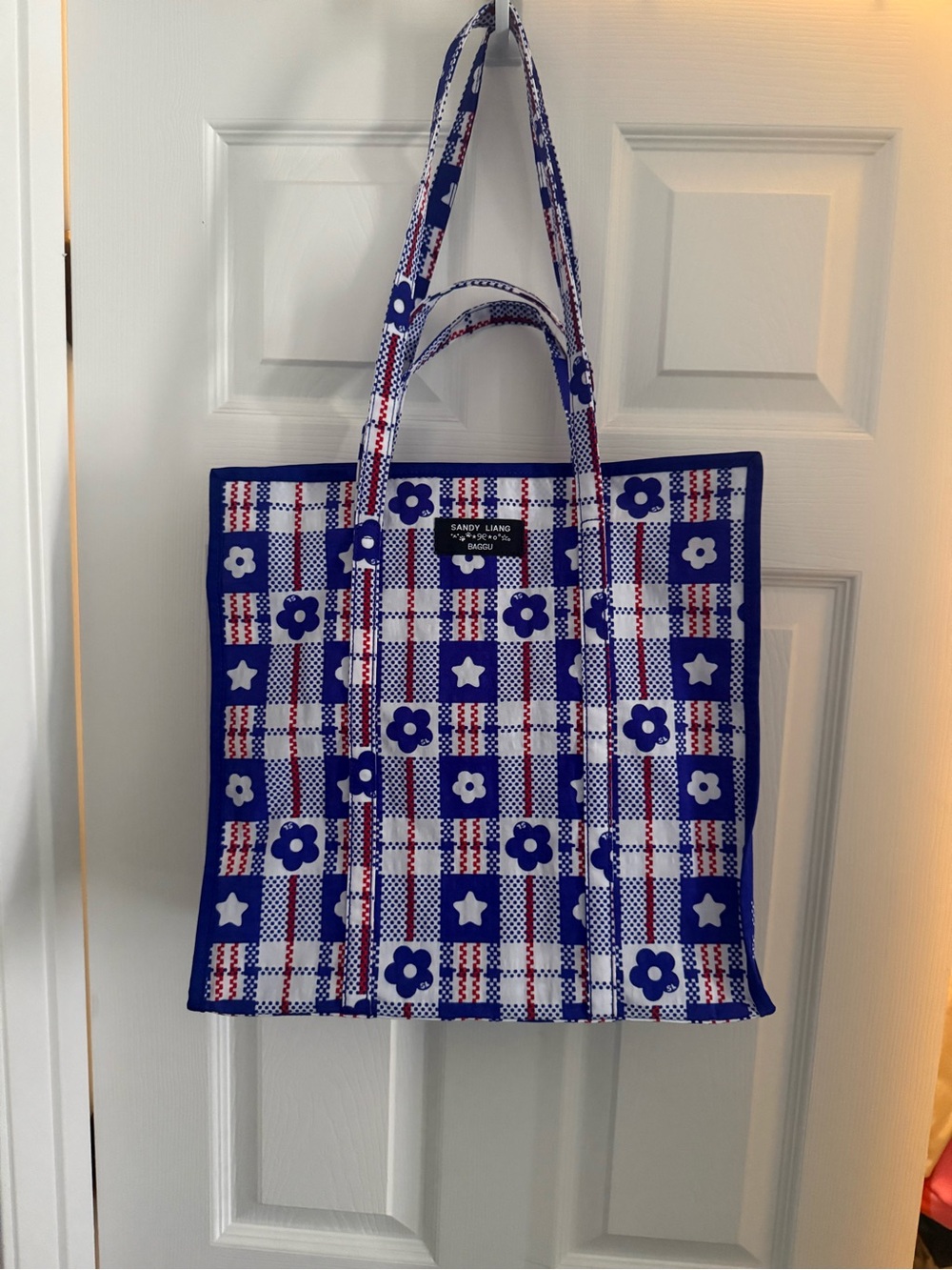 Baggu x Sandy Liang large nylon market bag